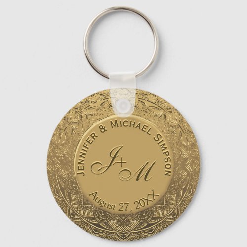 Gold Anniversary Keychain