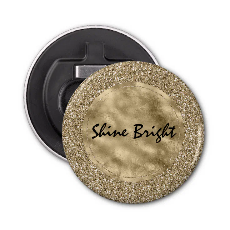 Gold Antique Glitter Bottle Opener Zazzle