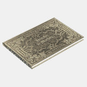 Gold Antique Look Guest Book | Zazzle