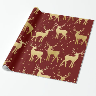 Waffle Polka Dot Pattern in Burgundy Wrapping Paper | Zazzle