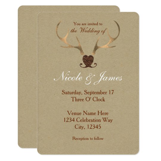 Brown Paper Wedding Invitations 6