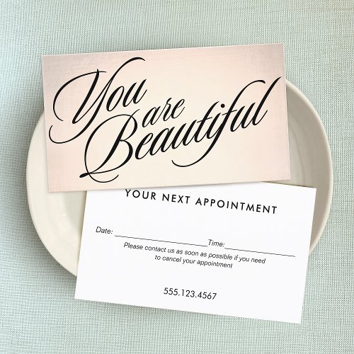 Gold Appointment Reminder _ You are Beautiful