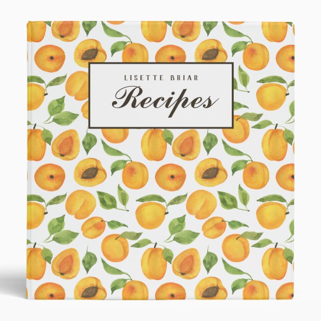 Gold Apricot Recipe Binder (Front)