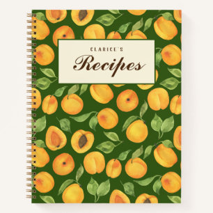 Gold Apricots Customizable Recipe Book