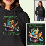 Gold Aqua Baby Dragon Warning Reading Book Voice Hoodie<br><div class="desc">Gold Aqua Baby Dragon,  Warning About Talking While Reading Book Design - You Can Edit the Text to a different message - See lots more great Dragon Gifts in the Store!</div>