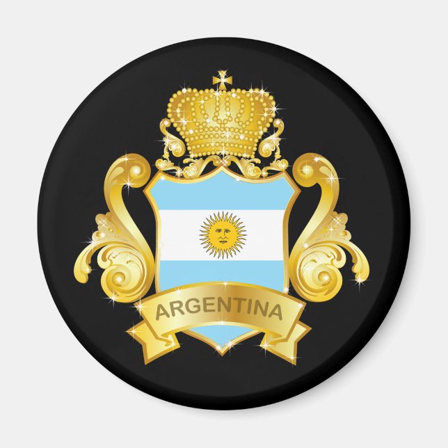 Gold Argentina Magnet (Front)