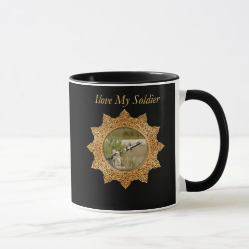 Gold Army anti tank guided missile Mug