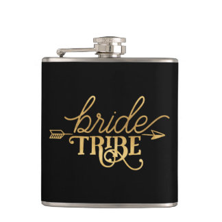 Gold Arrow Bride Tribe Flask