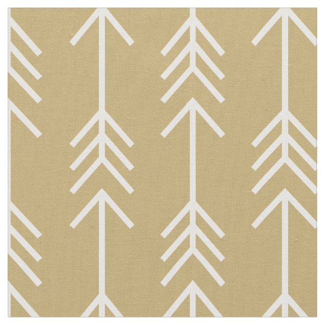 Gold Arrows Fabric (Close Up)