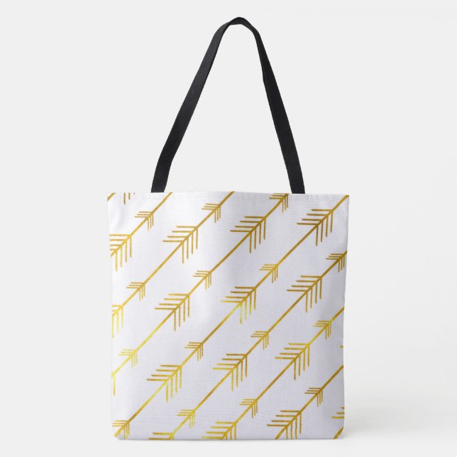 Gold Arrows Tote Bag (Front)