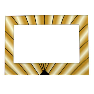 Gold Art Deco Design Magnetic Frame