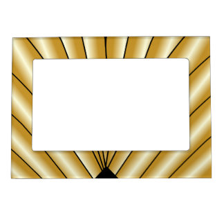 Gold Art Deco Design Magnetic Frame