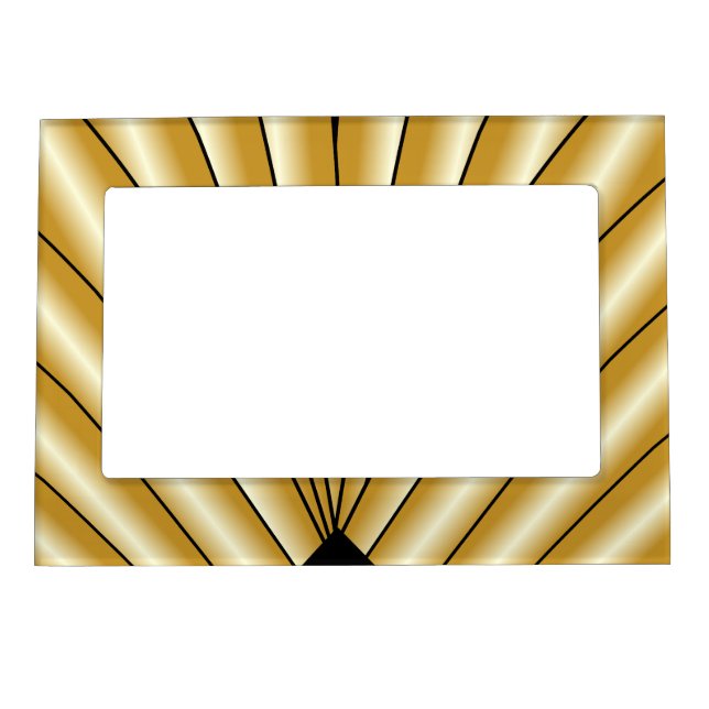 Gold Art Deco Design Magnetic Frame (Front)