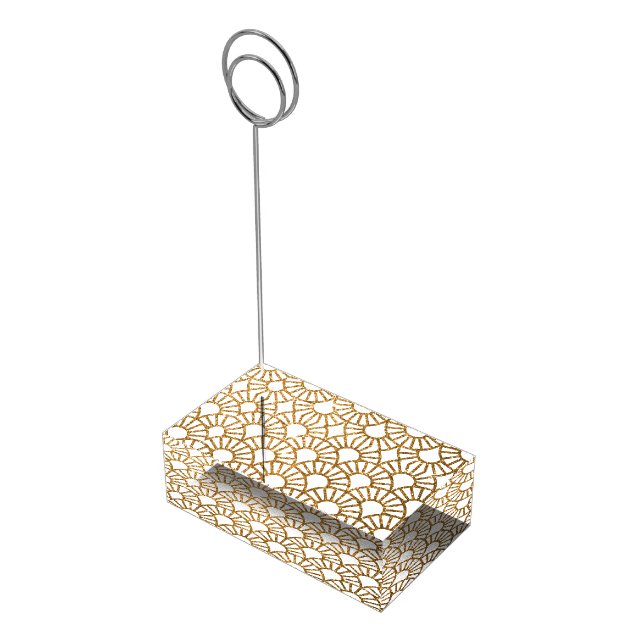 Gold Art Deco Gatsby Theme Table Number Holder (Corner)