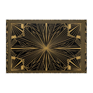 Gold Art Deco Luxury Art