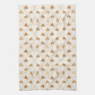 Gold Art Deco Pattern Kitchen Towel