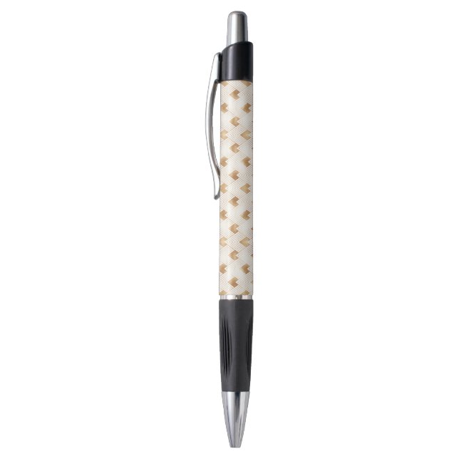 Gold Art Deco Pattern Pen (Top (Vertical))