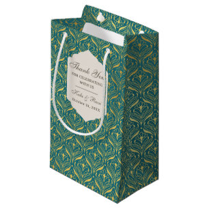 Gold Art Deco Wedding Return Gift Favor Gift Bag