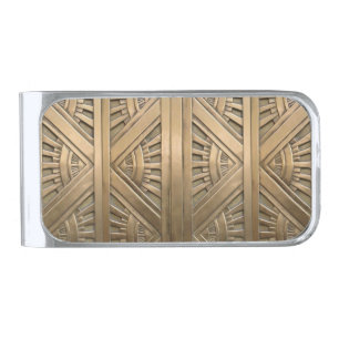 gold, art nouveau,art deco,vintage,chic,elegant,vi silver finish money clip