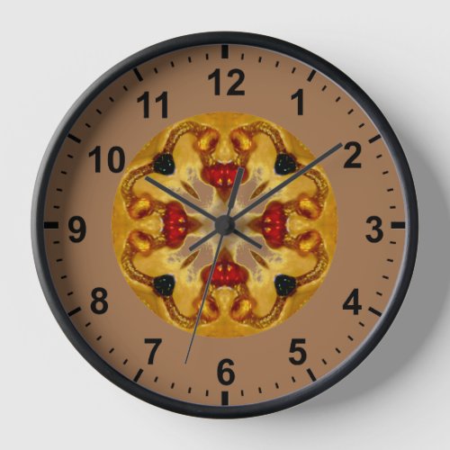  Gold Artefact Fractal  Clock