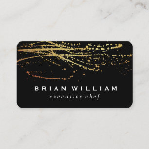 Gold Artistic Expressive Business Card