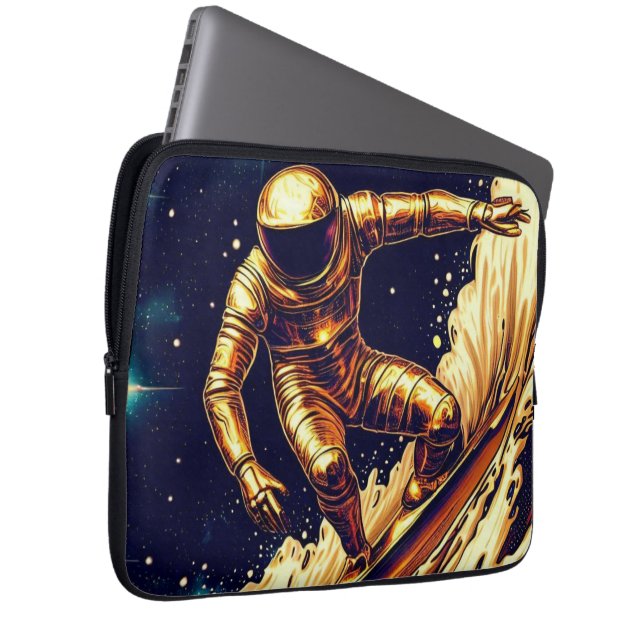 GOLD ASTRONAUT LAPTOP SLEEVE (Front Right)
