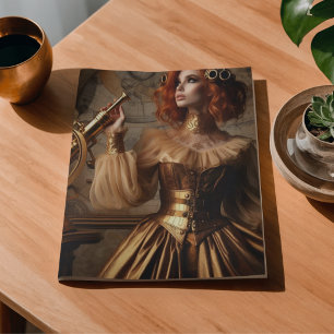 Gold Astronomer Steampunk Victorian Decoupage  Tissue Paper