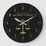 Gold Attorney at Law | Law Office Large Clock