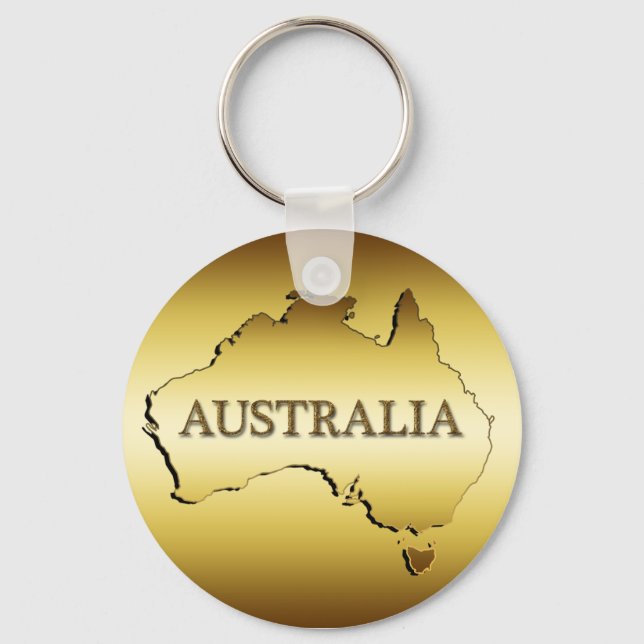 GOLD AUSTRALIA KEYCHAIN (Front)