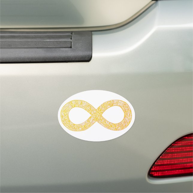 Gold Autism Infinity Symbol Magnet  (In Situ)