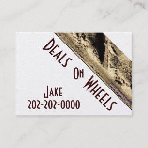 Gold Automotive Wheels Business Cards