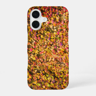 Gold autumn colors ivy wall iPhone 16 case