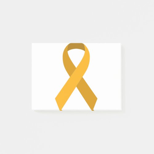 Gold Awareness Support Ribbon Post_it Notes