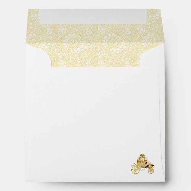 Gold Baby Shower Envelope (Back (Bottom))