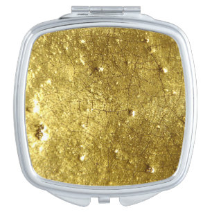 Gold Background Makeup Mirror
