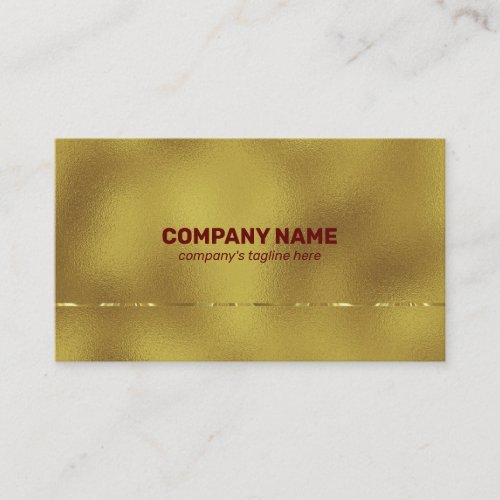 Gold background shiny metallic accent business card