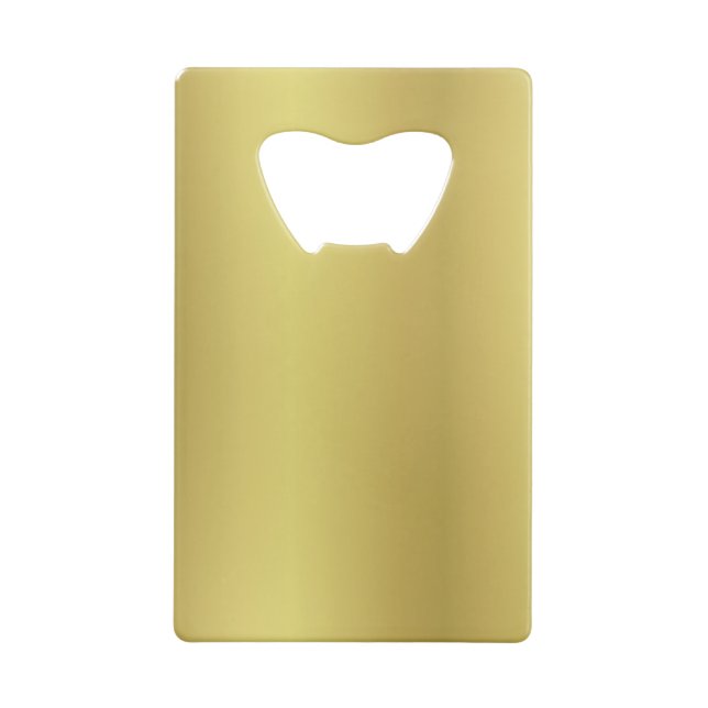 Gold Background Template Credit Card Bottle Opener (Back)