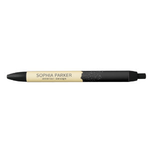 Gold Background White Spark Pen