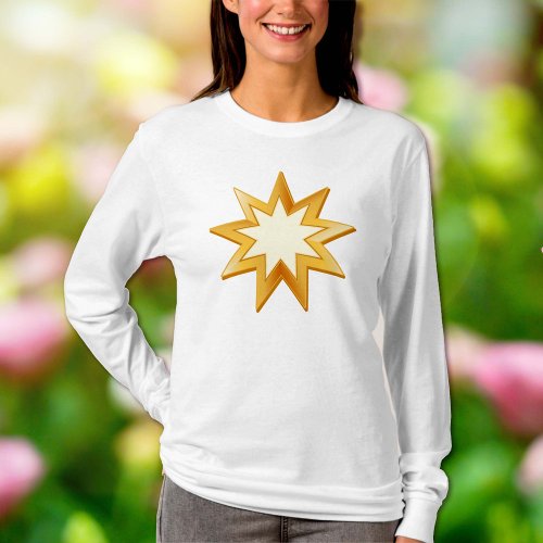 Gold Bahai Symbol T_Shirt