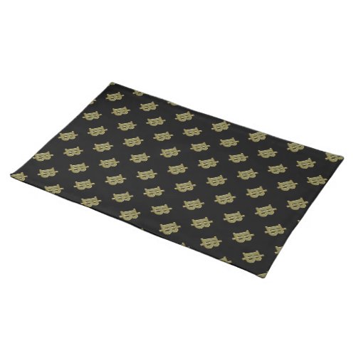 GOLD BAHT SIGN  Thai Money Currency  Cloth Placemat