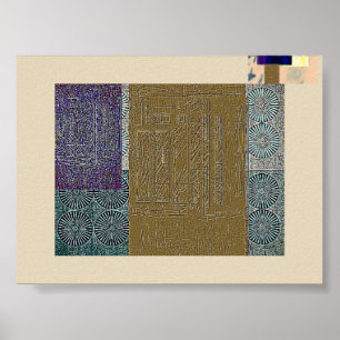 Gold bank poster