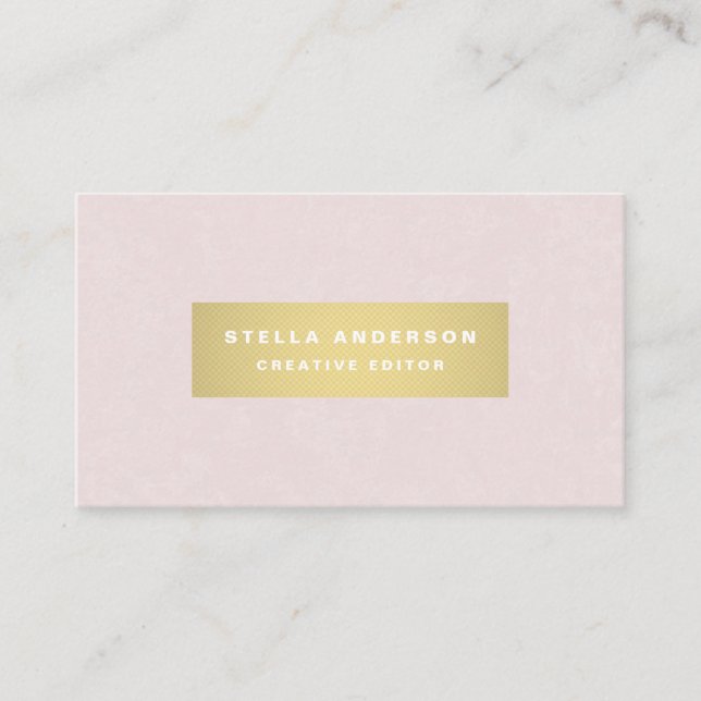 Gold Bar Business Card (Front)