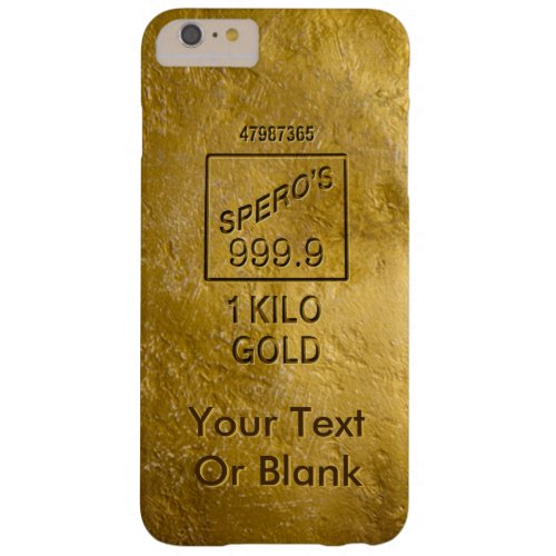 Gold Bar Barely There iPhone 6 Plus Case