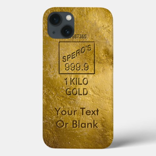 Gold Bar iPhone 13 Case