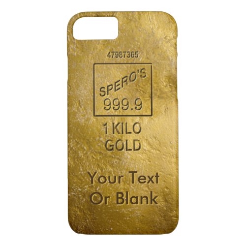 Gold Bar iPhone 87 Case