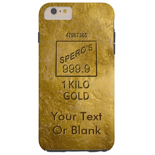 Gold Bar Tough iPhone 6 Plus Case