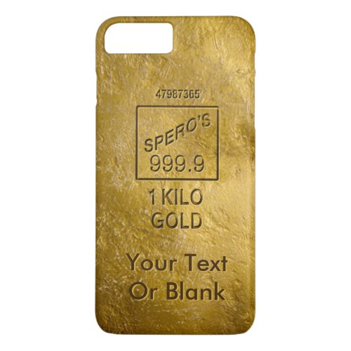 Gold Bar iPhone 8 Plus7 Plus Case