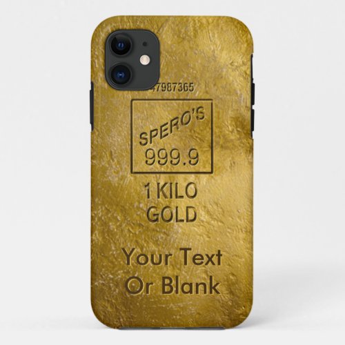 Gold Bar iPhone 11 Case