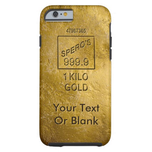 Gold Bar Tough iPhone 6 Case