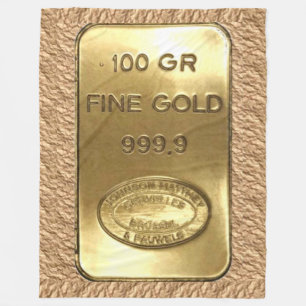 GOLD BAR FLEECE BLANKET